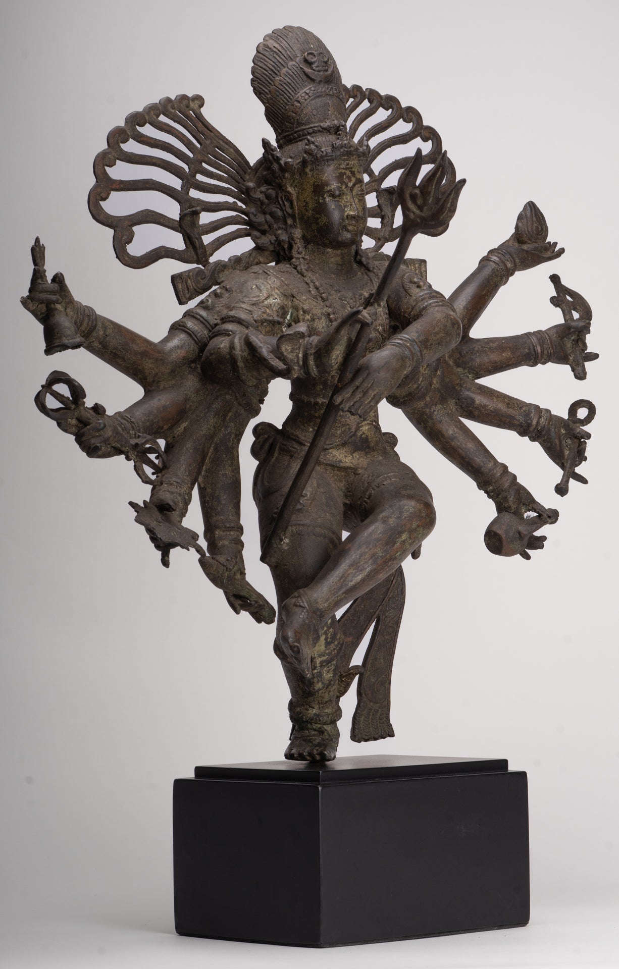 Antique Javanese Style Bronze Dancing Shiva statue as Lord Nataraja - 64cm(26") Tall