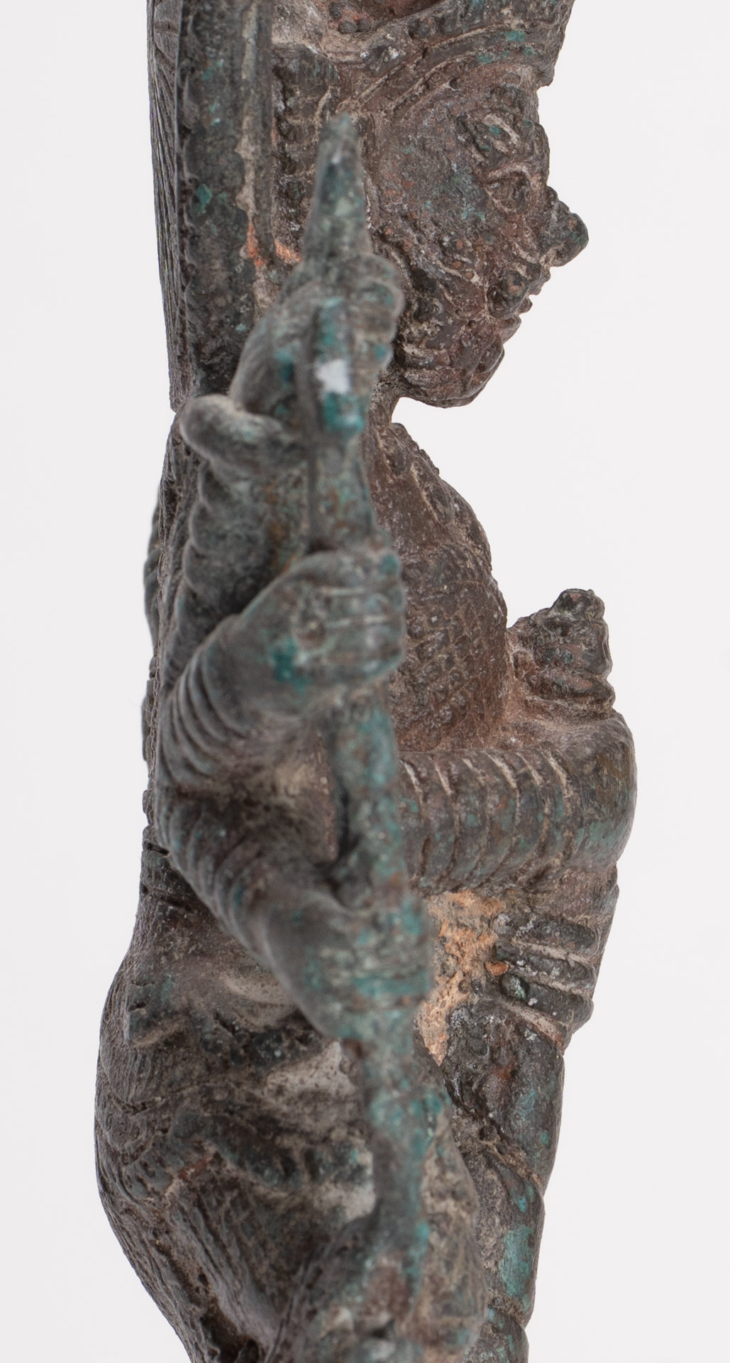Temple Guardian - Antique Thai Style Bronze Thao Wessuwan / Vessavaṇa Statue - 22cm/9"