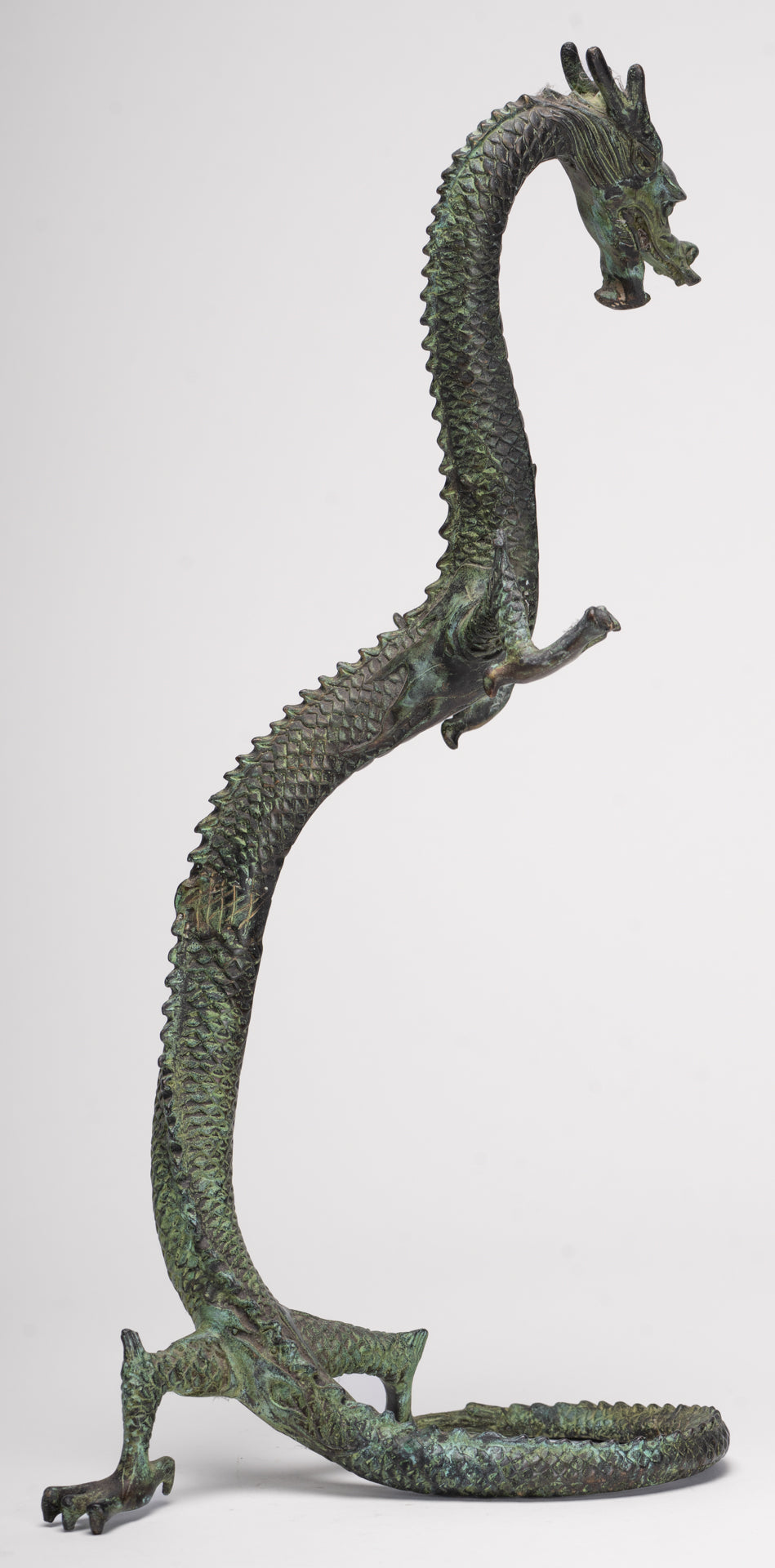 Antique Chinese Style Bronze Dragon Statue - 40cm/16"