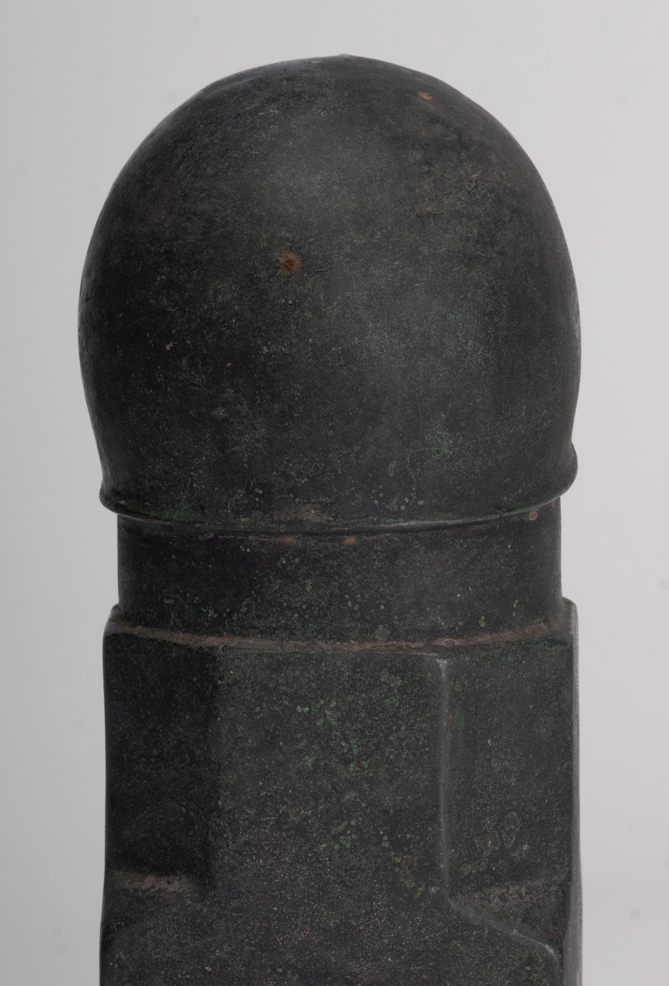 Antique Khmer Style Bronze Shiva Linga / Lingnum - 23cm/9"