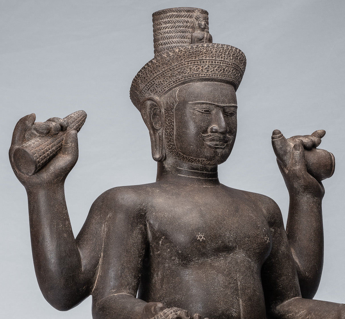 Estatua de Bodhisattva Avalokitesvara de estilo jemer antiguo Khmer - 62 cm/25 "