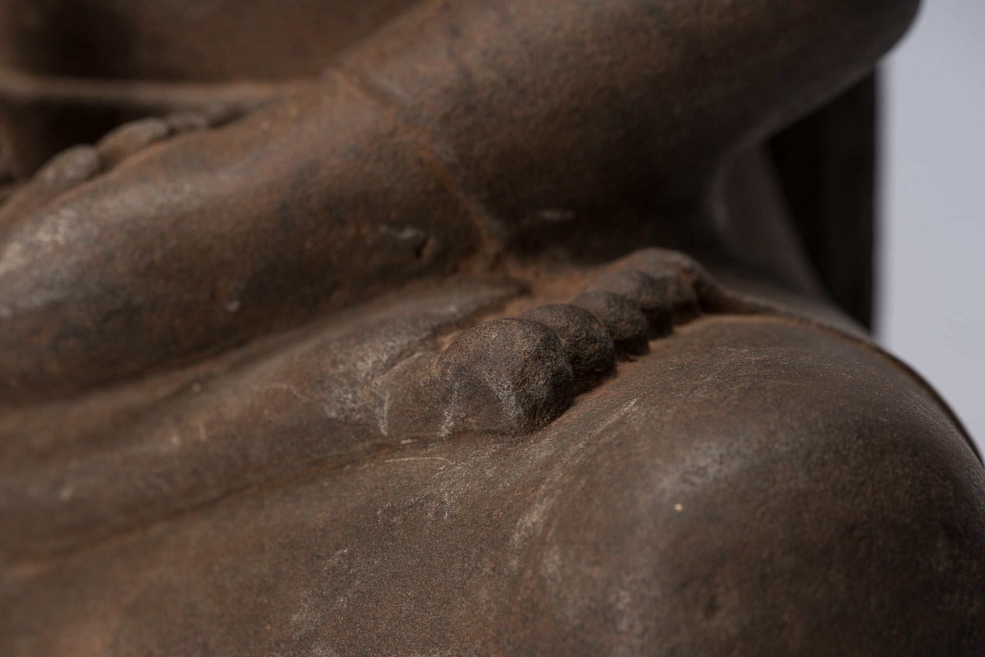 Statua Buddha - Antique Bayon Style Khmer Stone seduto Naga Meditazione Buddha - 67 cm/27 "