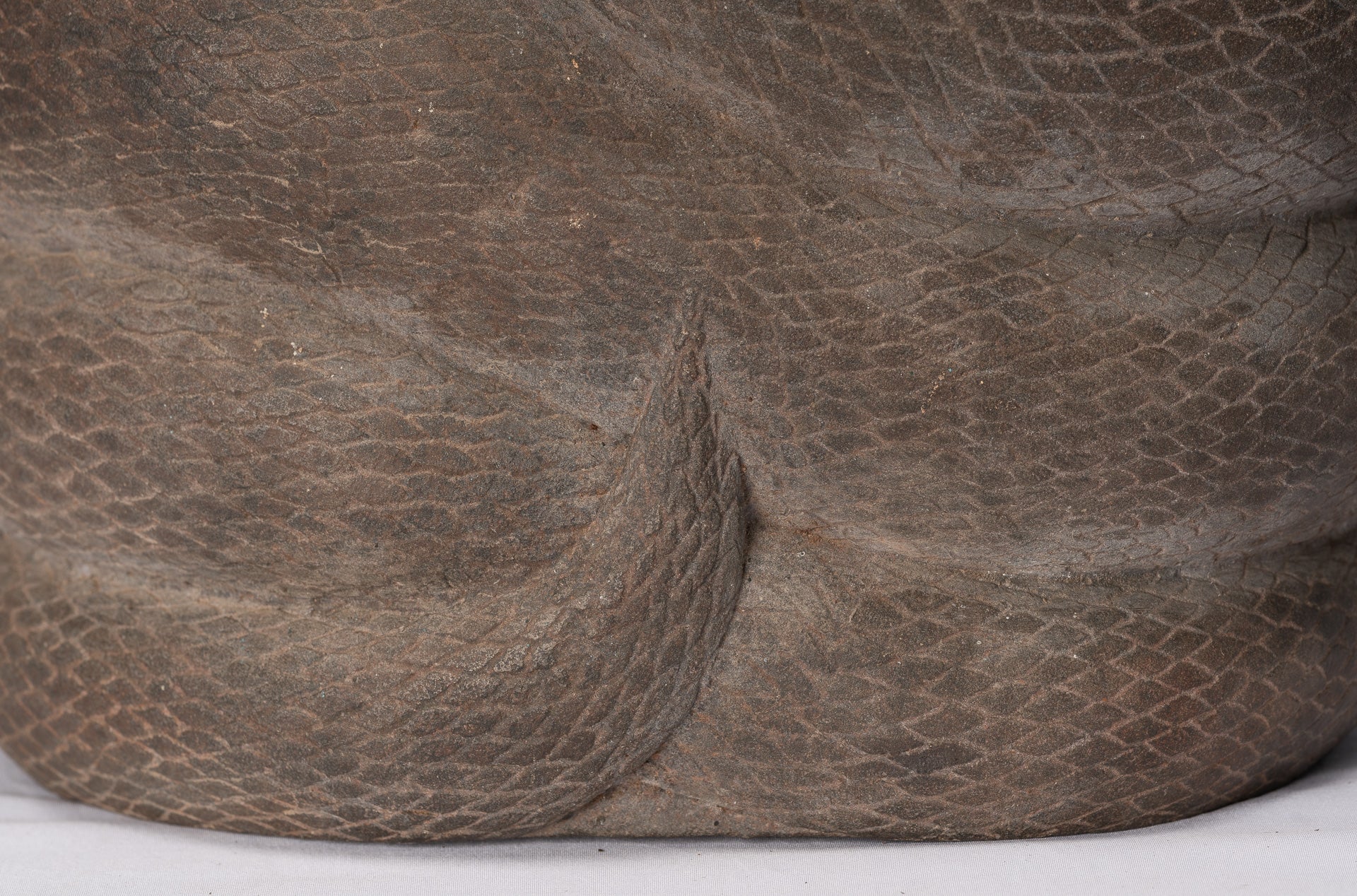 Statua Buddha - Antique Bayon Style Khmer Stone seduto Naga Meditazione Buddha - 67 cm/27 "