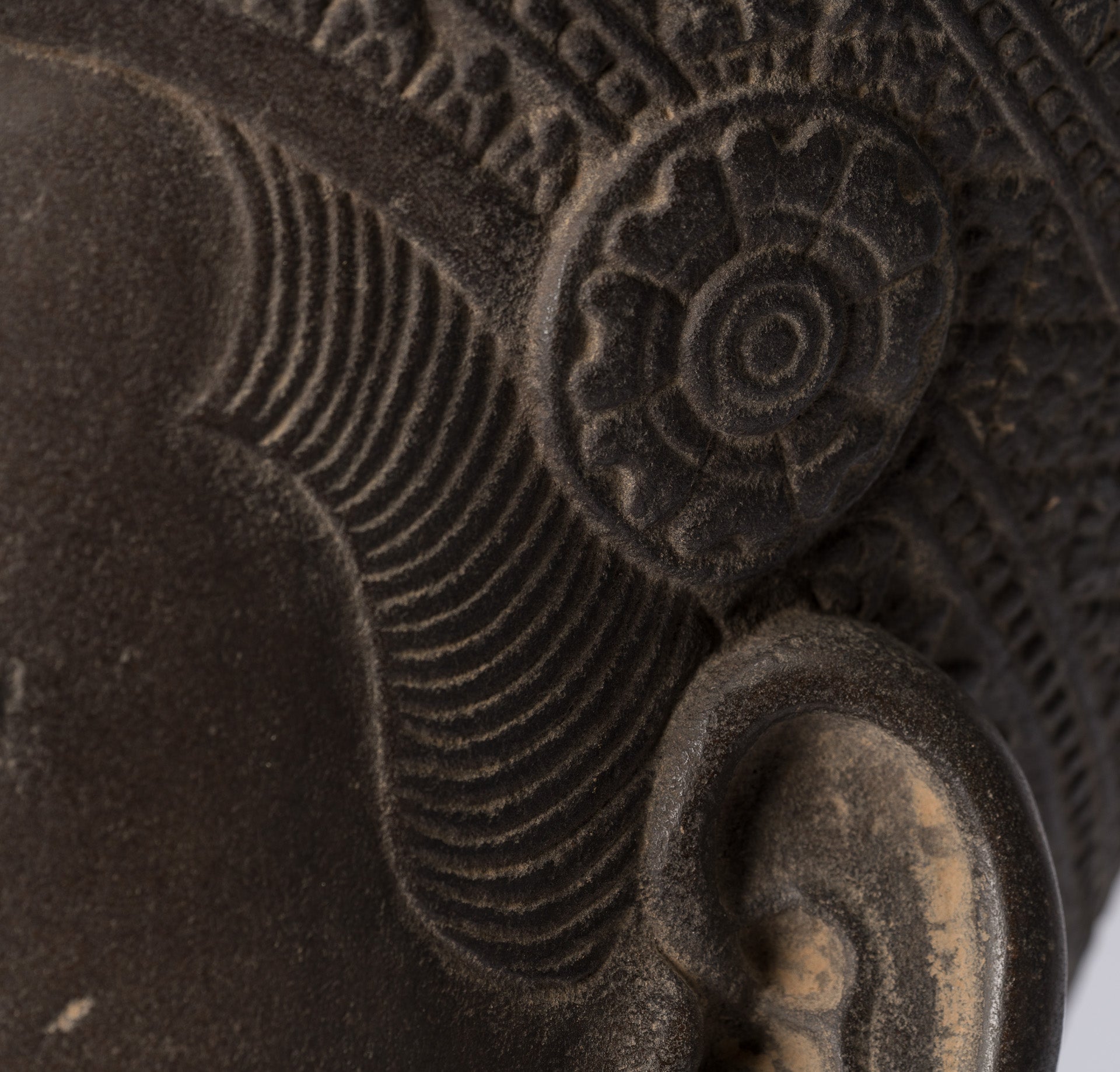 Garuda Statue-Antique Banteay Srei Style Stone Khmer Garuda Vishnu Statue-56cm/22 "