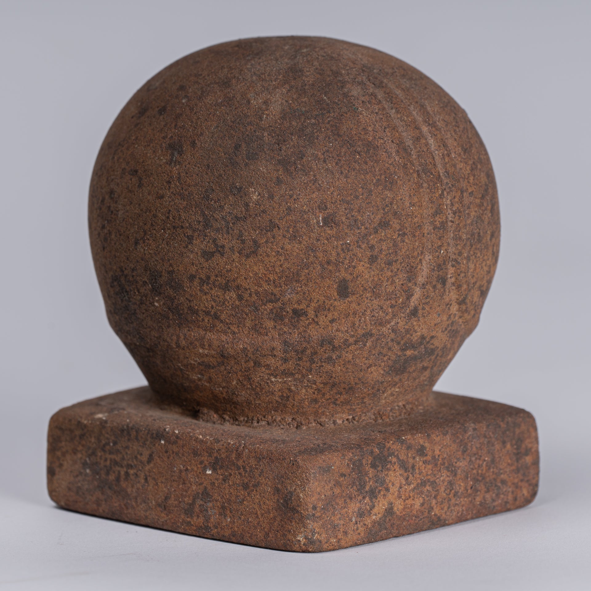 Antiguo JMER Style Stone Lakshmi Mukhalinga Linga / Lingnum - 10 cm / 4 "