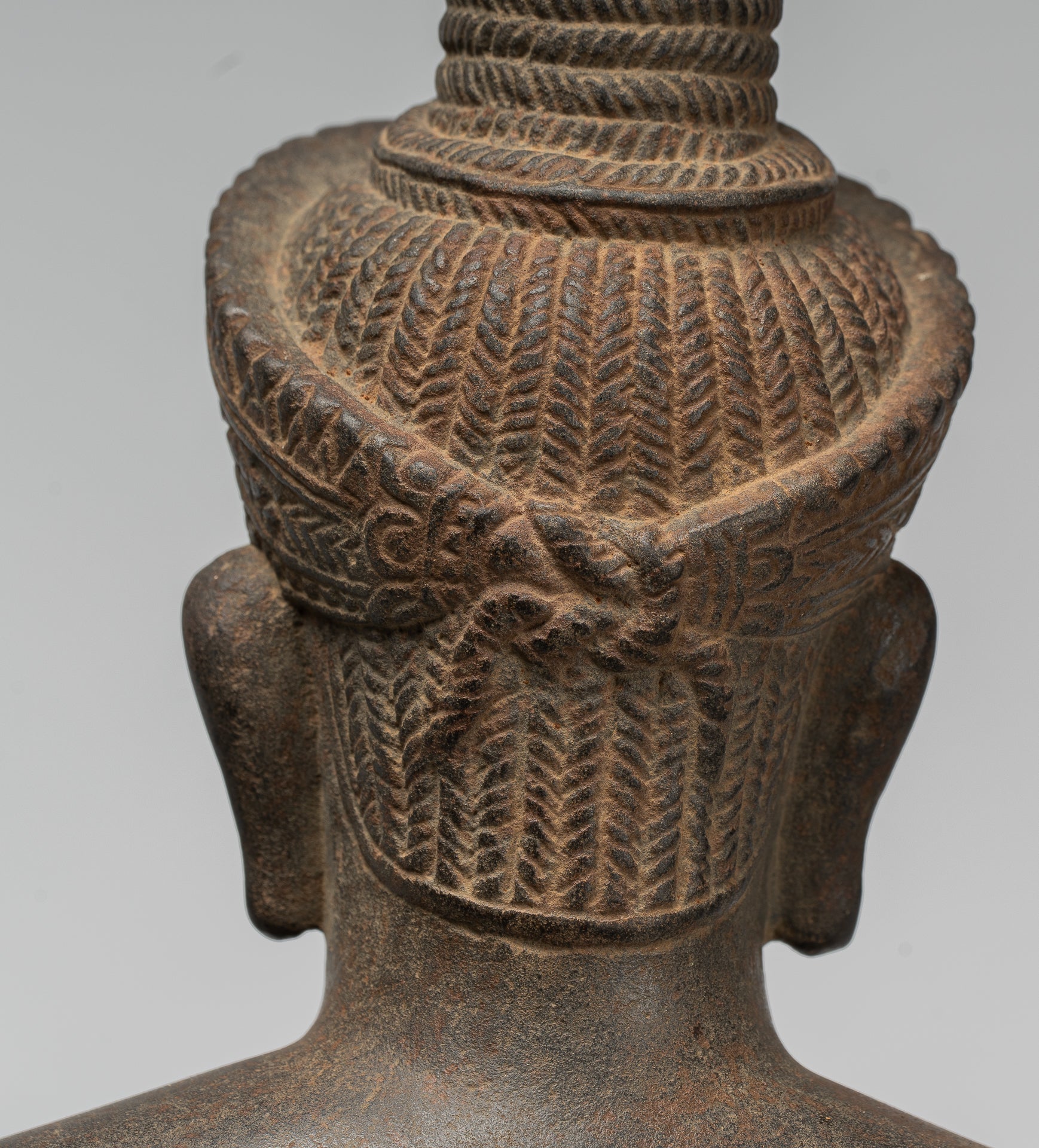 Vishnu - Antique Khmer Style Stone Koh Ker Standing Vishnu Statue - 52cm/21"