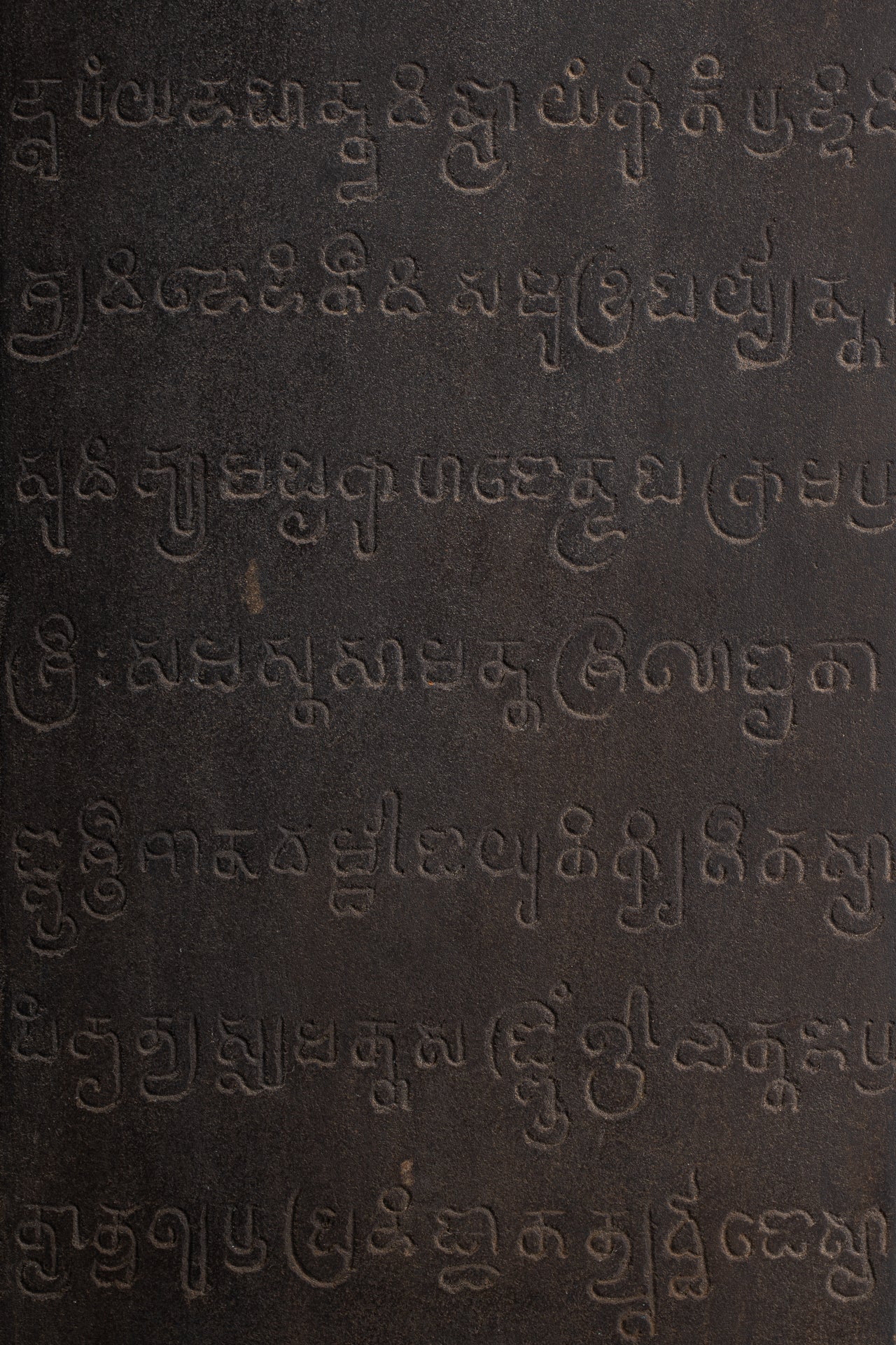 Stone Linga - Antique Khmer Style Sandstone Shiva Linga / Lingnum & Yoni - 54cm/22"