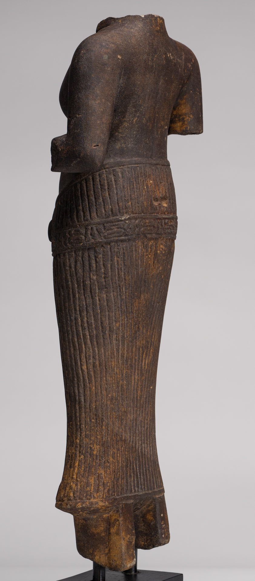 Lakshmi Statue - Antique Baphuon Style Stone Lakshmi / Devi Consort of Vishnu Torso - 57cm/23"