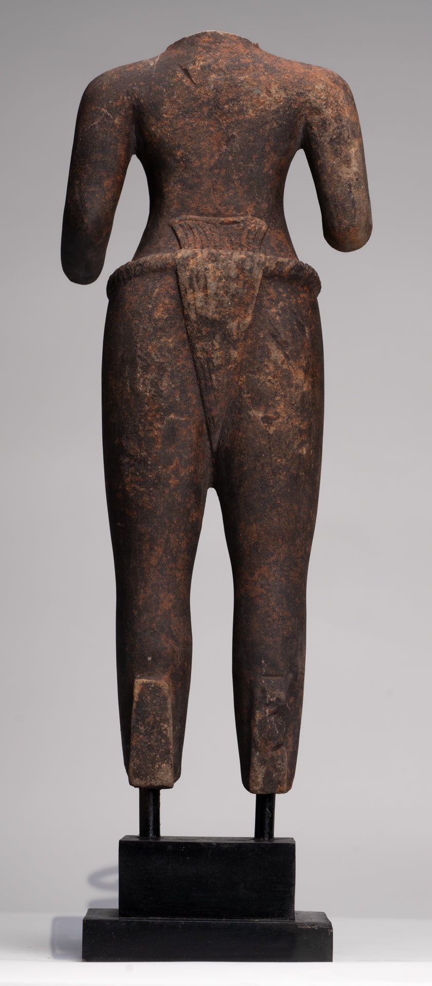 Male Statue - Antique Stone 8th Century Phnom Da Style Male Deity Torso (probably Vishnu) - 54cm / 22"