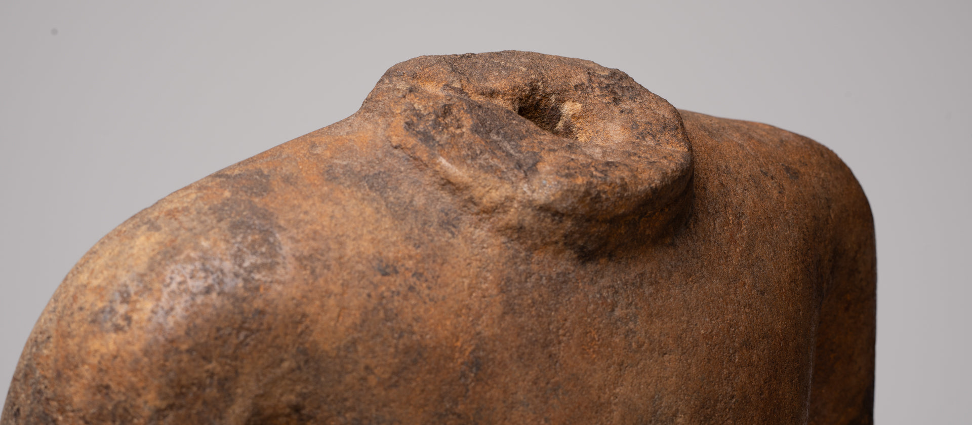 Buddha Statue - Antique Thai Style Standing Stone Dvaravati Buddha (probably) Statue - 84cm/34" Tall