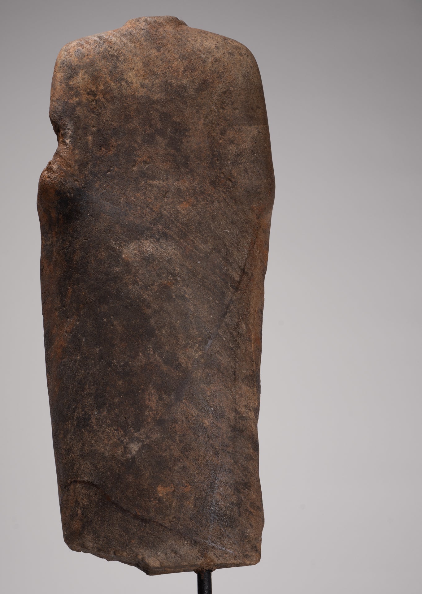 Buddha Statue - Antique Thai Style Standing Stone Dvaravati Buddha (probably) Statue - 84cm/34" Tall