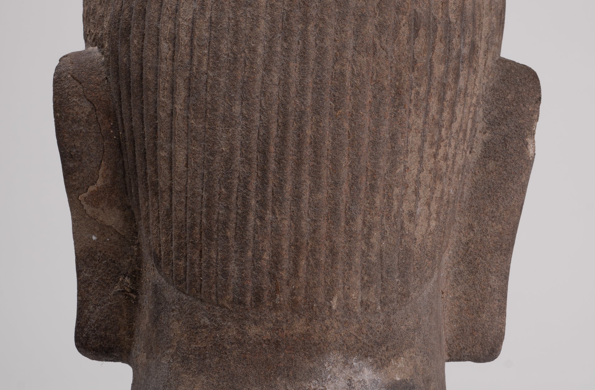 Female Statue - Antique Khmer Style Female Head - 46cm/18"