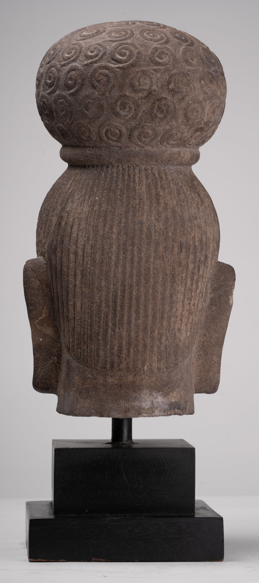 Female Statue - Antique Khmer Style Female Head - 46cm/18"