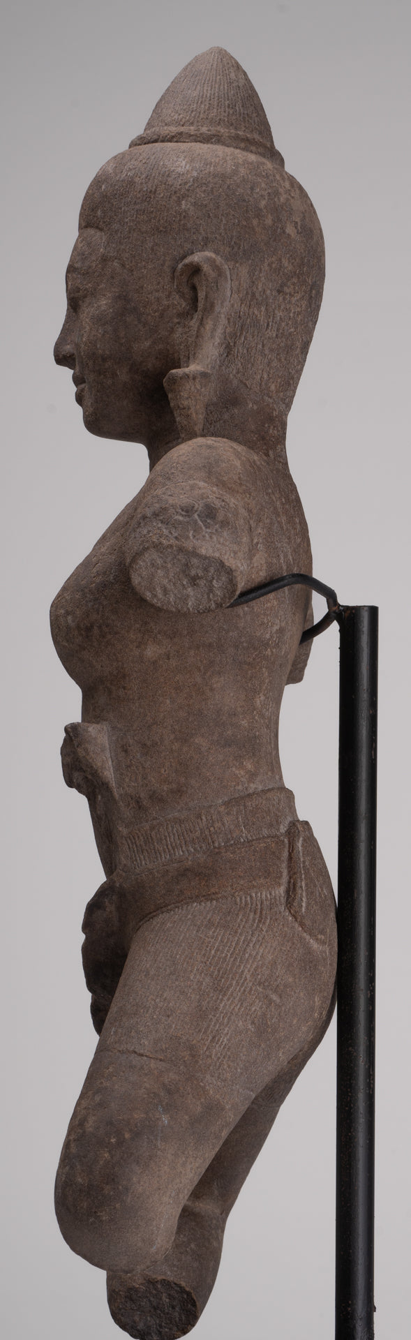 Apsara Statue - Antique Khmer Style Stone Angkor Wat Apsara or Angel Statue - 64cm/26"