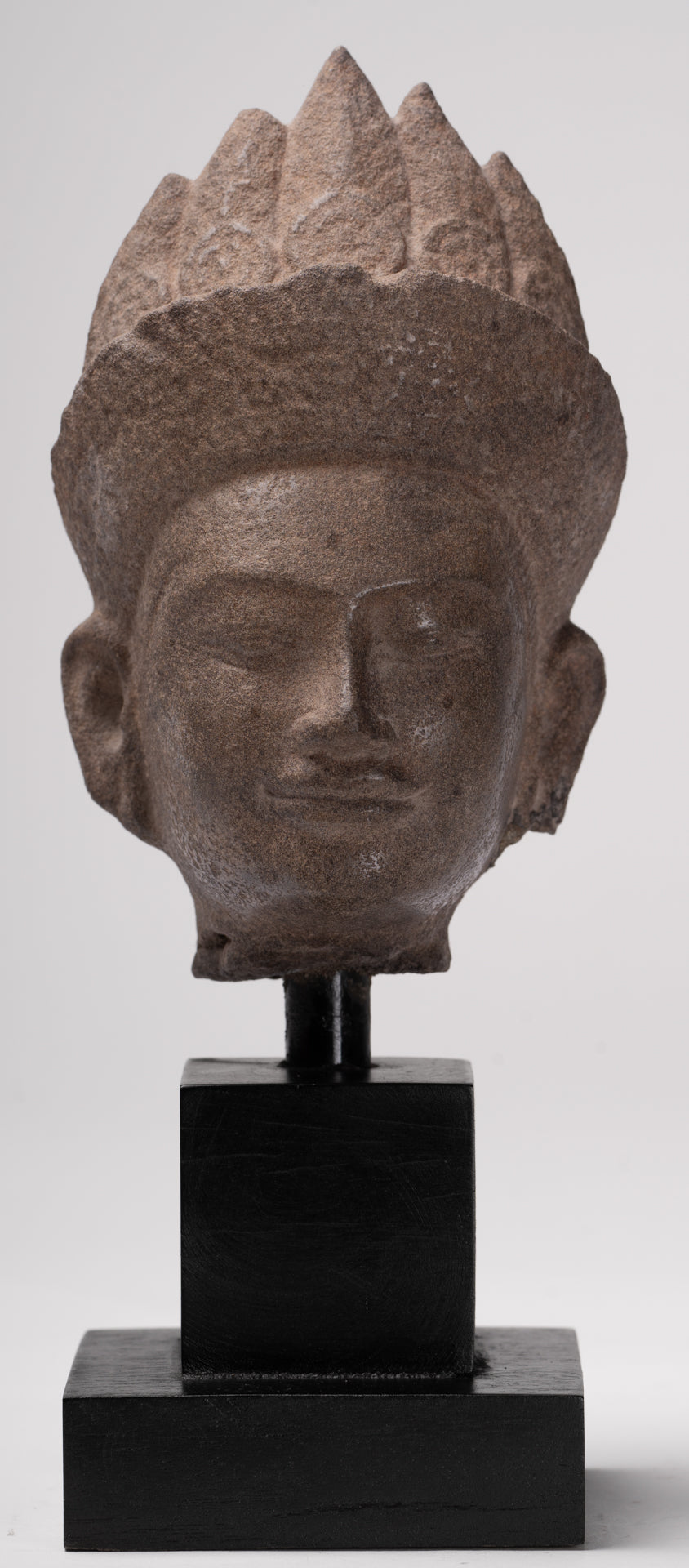 Apsara Statue - Antique Khmer Style Stone Angkor Wat Apsara or Angel Statue - 27cm/11"