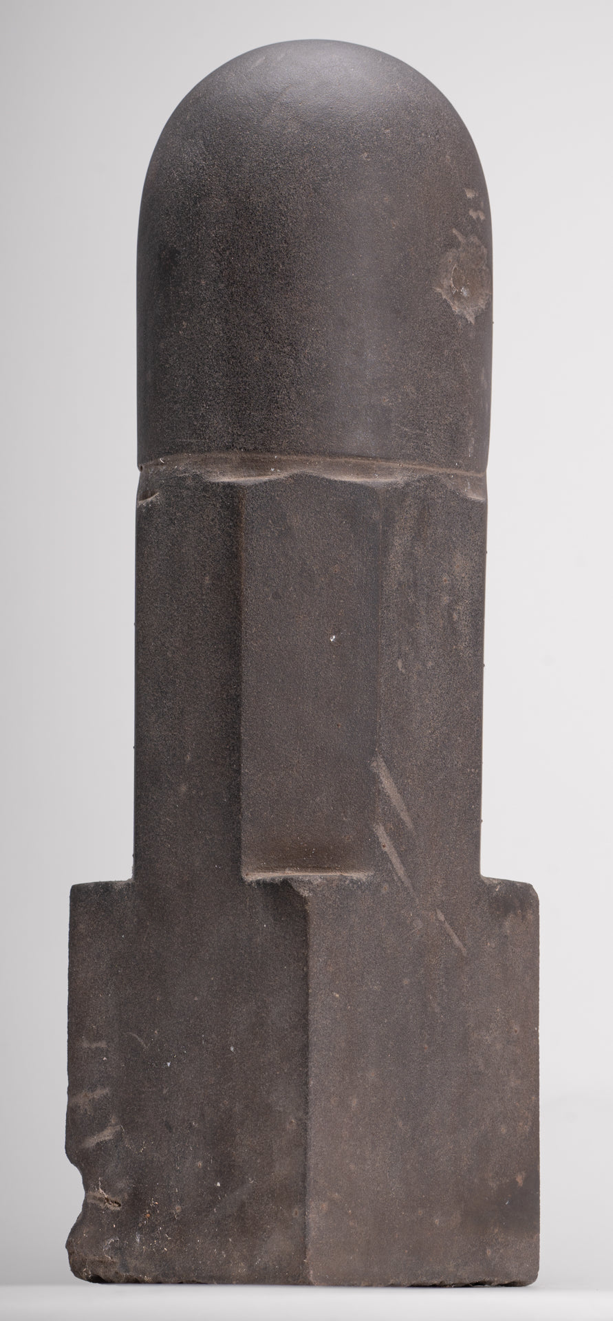 Antique Khmer Style Stone Shiva Mukhalinga Linga / Lingnum - 44cm/18"