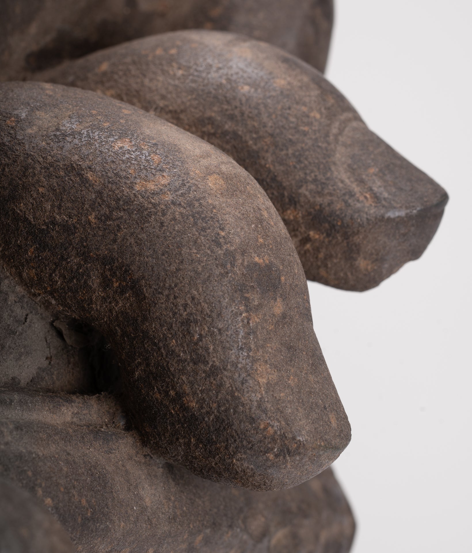 Jayavarman Statue - Antique Khmer Style Stone Bayon Mounted Jayavarman Bodyguard Shield Statue - 69cm/28"