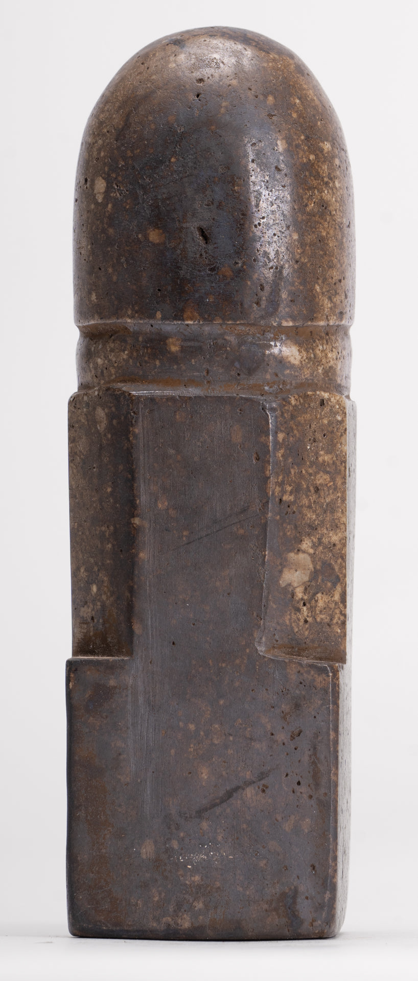 Antique Khmer Style Stone Shiva Mukhalinga Linga / Lingnum - 16cm/6"