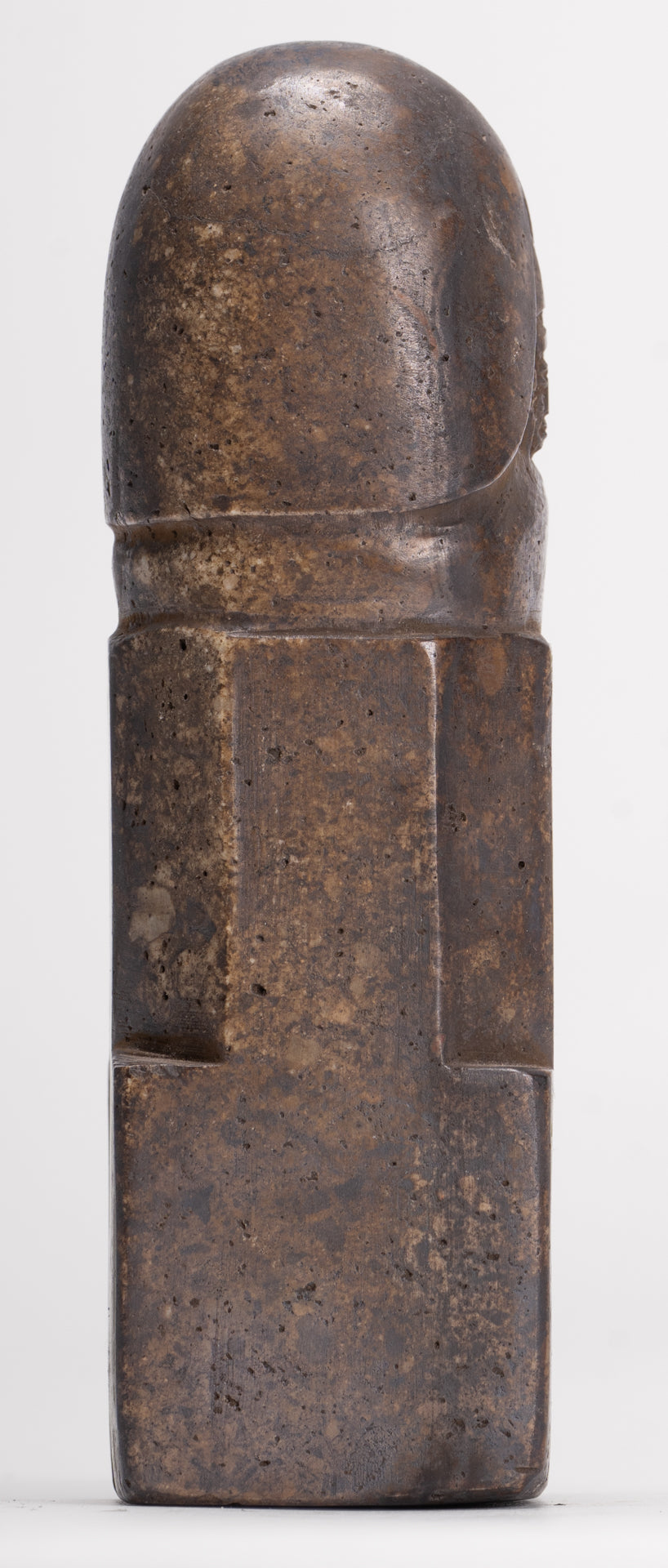 Antique Khmer Style Stone Shiva Mukhalinga Linga / Lingnum - 16cm/6"