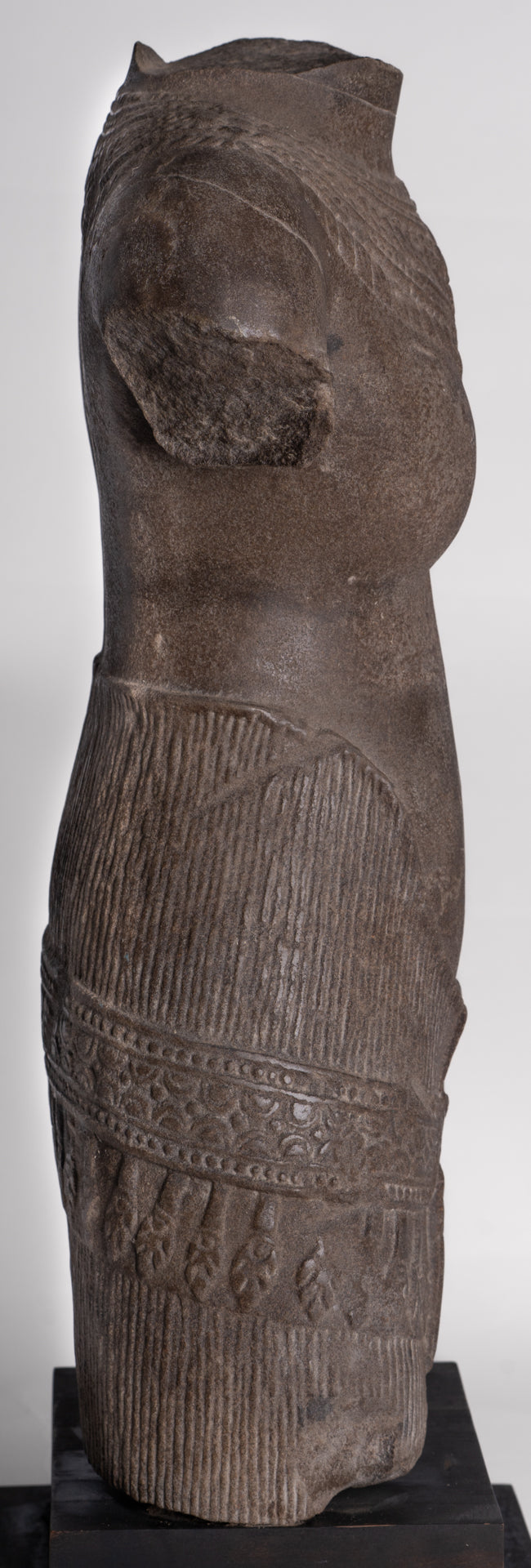 Lakshmi Statue - Antique Baphuon Style Stone Lakshmi / Devi Consort of Vishnu Torso - 58cm/23"