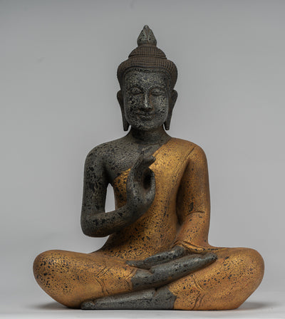 Estatua de Buda - Estatua de Buda de Madera de Camboya Antigua Camboya de Camboya.