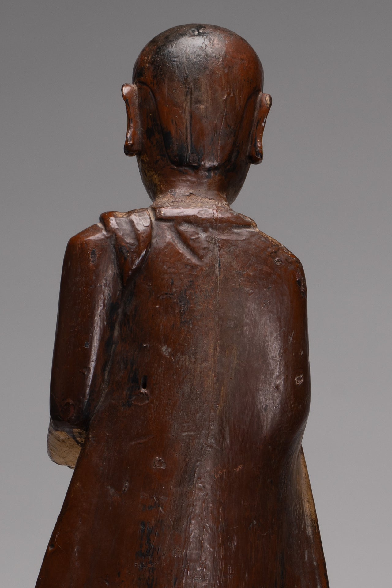 Antike birmanische Stehmandalay Mönch Statue - 90 cm/36 "