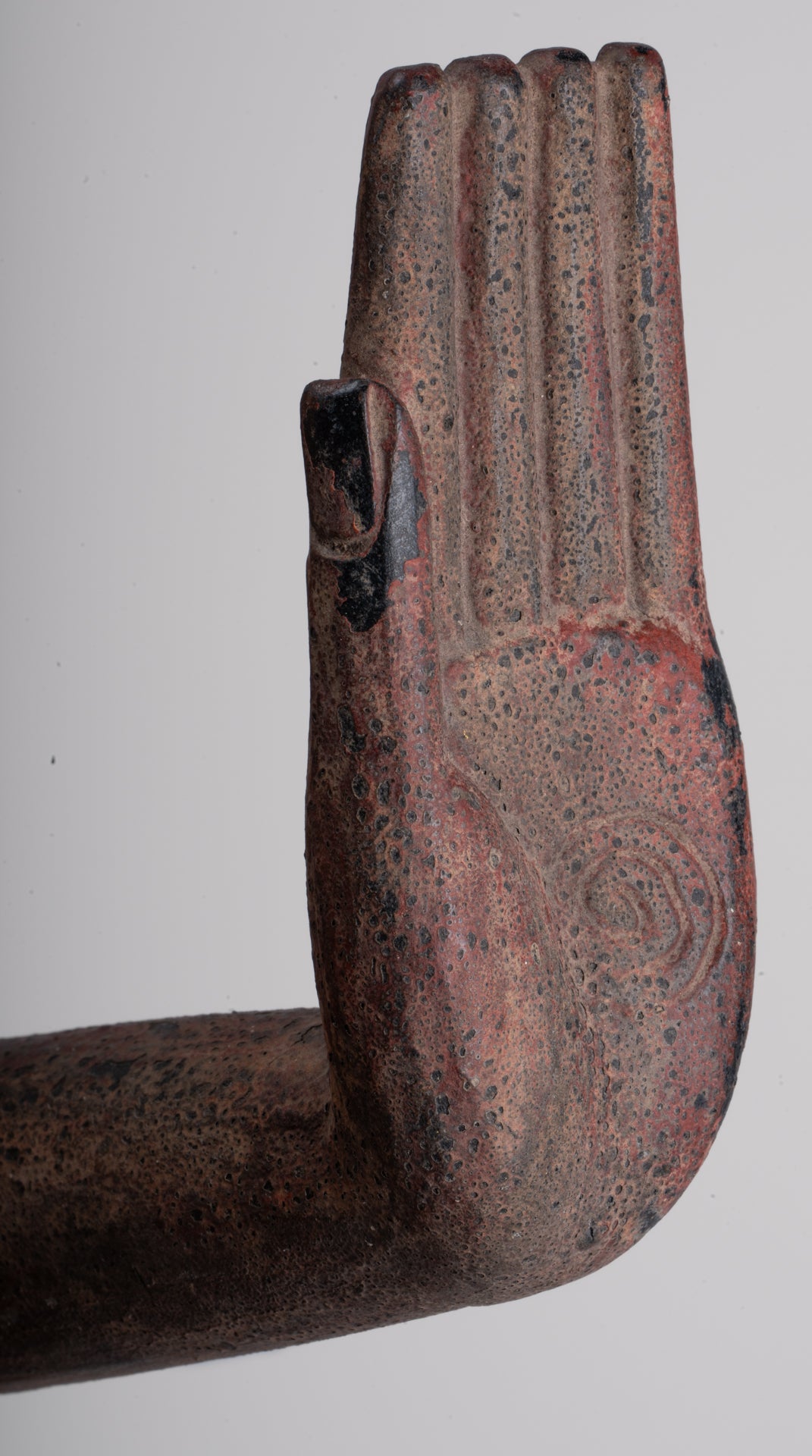 Gran estatua de Buda - Estatua de Buda de Buda de Madera de estilo antiguo de estilo jemer - 163 cm/65 "