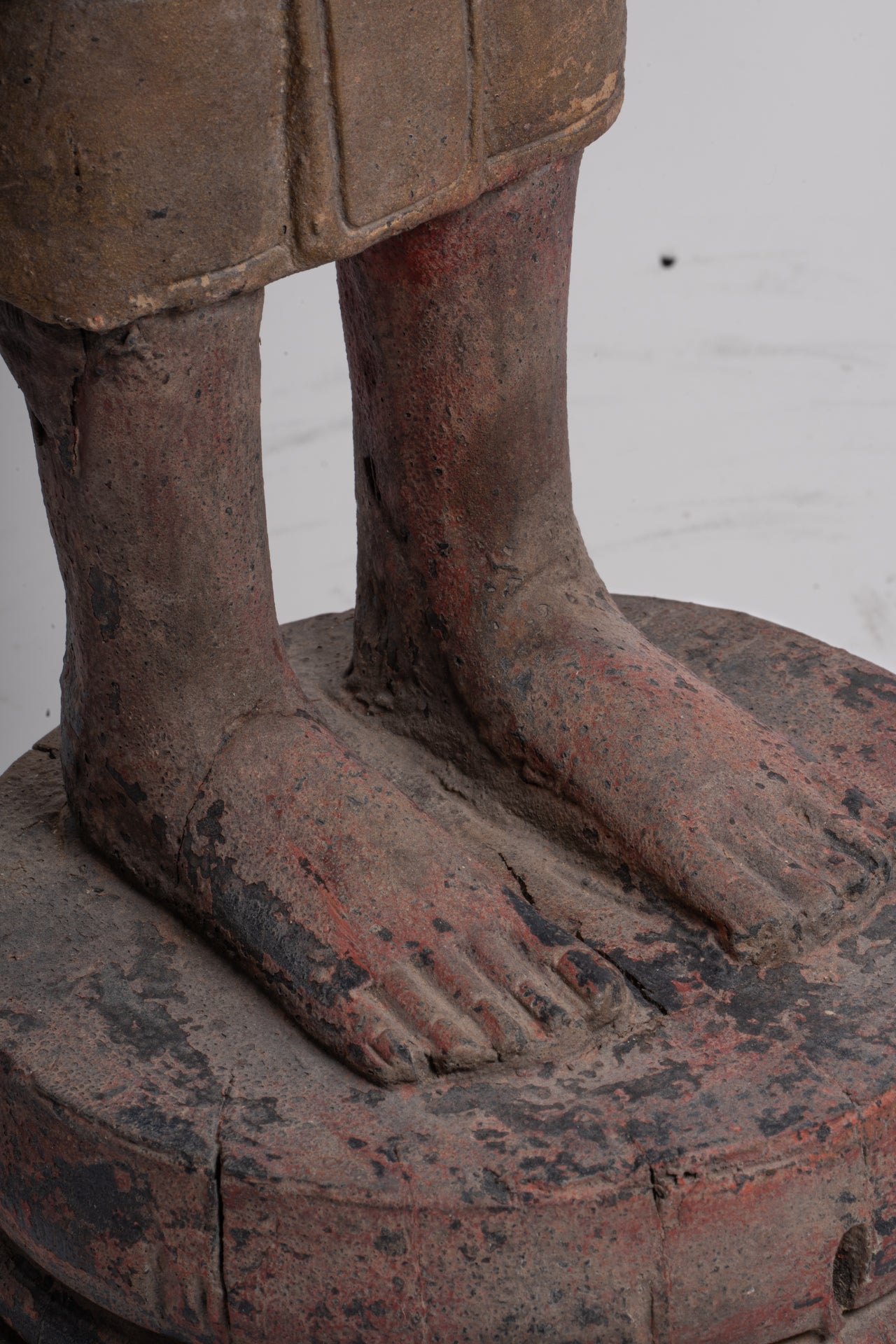 Gran estatua de Buda - Estatua de Buda de Buda de Madera de estilo antiguo de estilo jemer - 163 cm/65 "