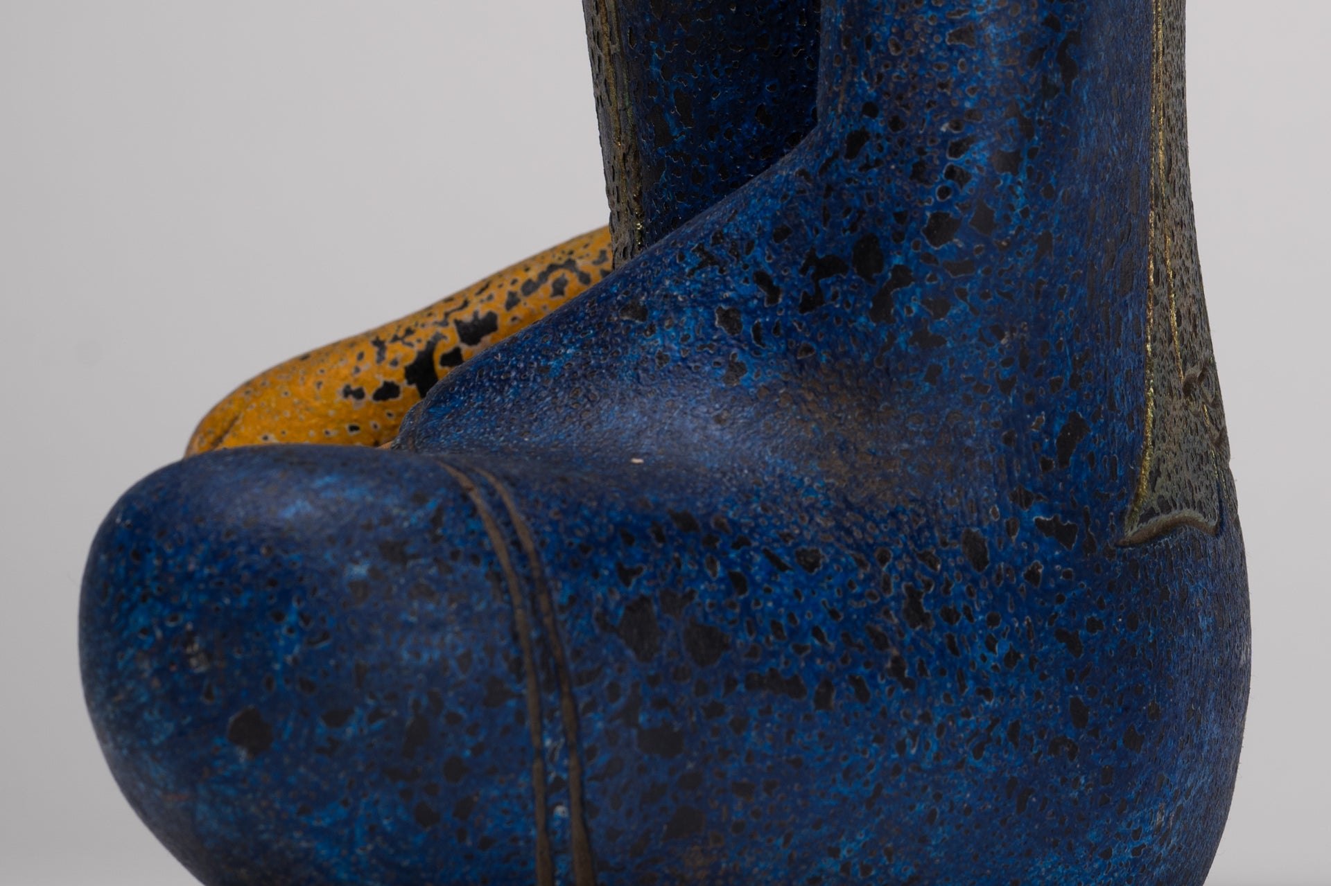 Buddha Statue - Antique Khmer Style SE Asia Seated Wood Enlightenment Buddha Statue - 33cm/13"