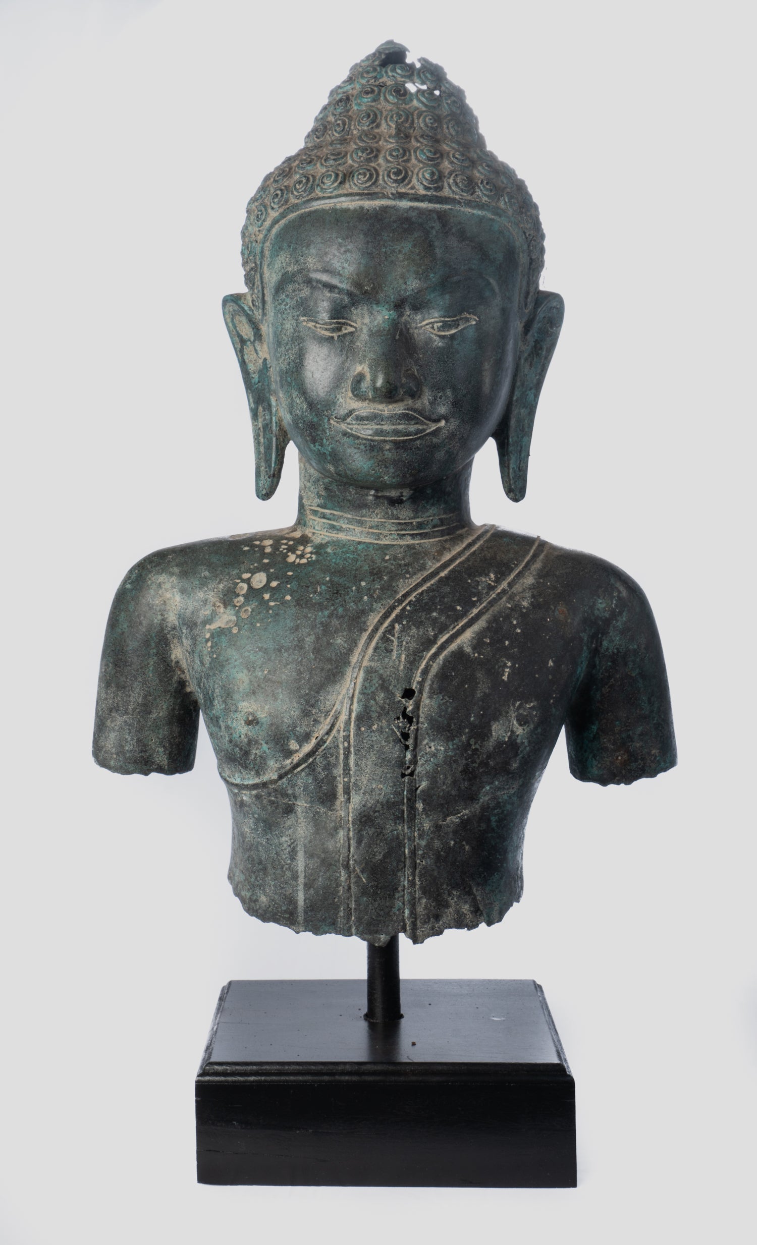 Estatua de Buda - Estatua de Torso Buddha de Estilo Thai antigüedades - 67 cm/27 "