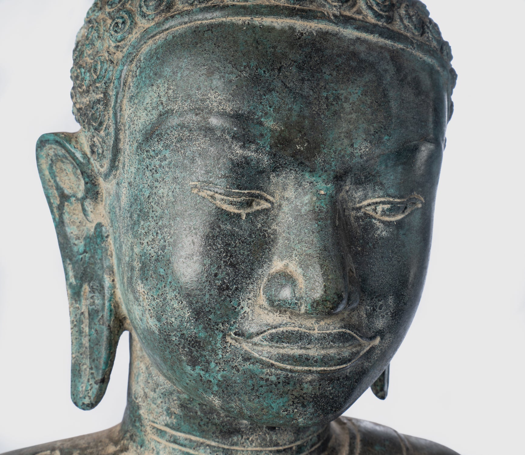 Estatua de Buda - Estatua de Torso Buddha de Estilo Thai antigüedades - 67 cm/27 "