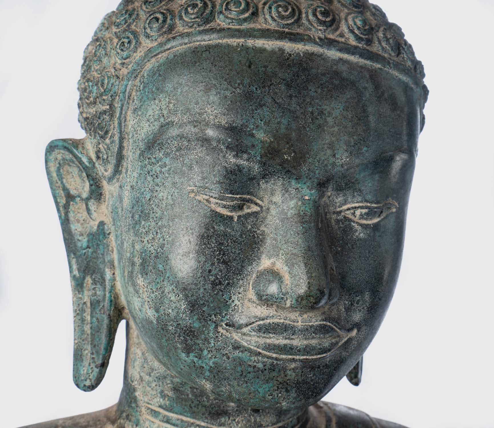 Estatua de Buda - Estatua de Torso Buddha de Estilo Thai antigüedades - 67 cm/27 "