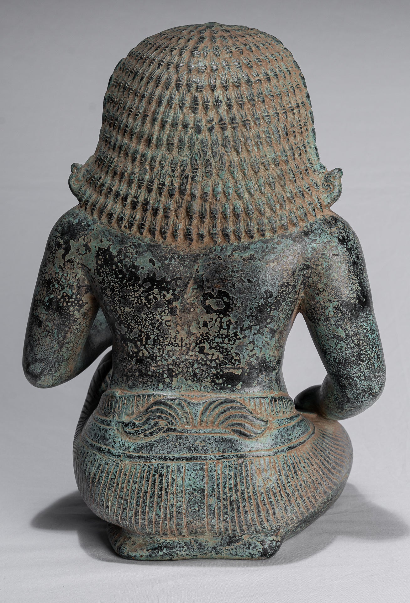 Antique Khmer Style Bronze-Vishnu Avatar-Narasimha ou Narasingh-40cm/16 "