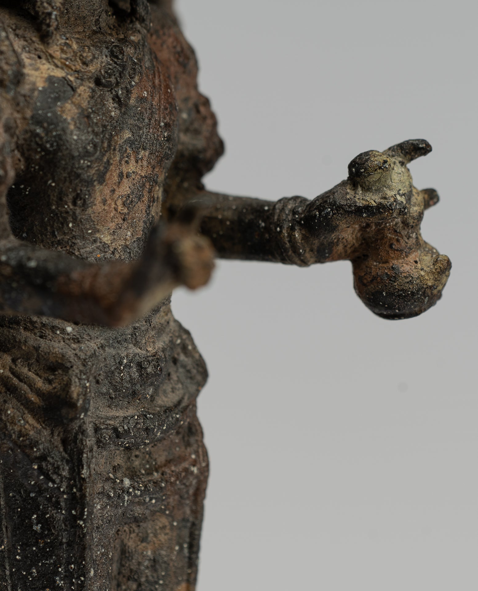 Estatua de Brahma - Estatua de bronce de bronce de bronce de estilo indonesio antiguo - 23 cm/9 "