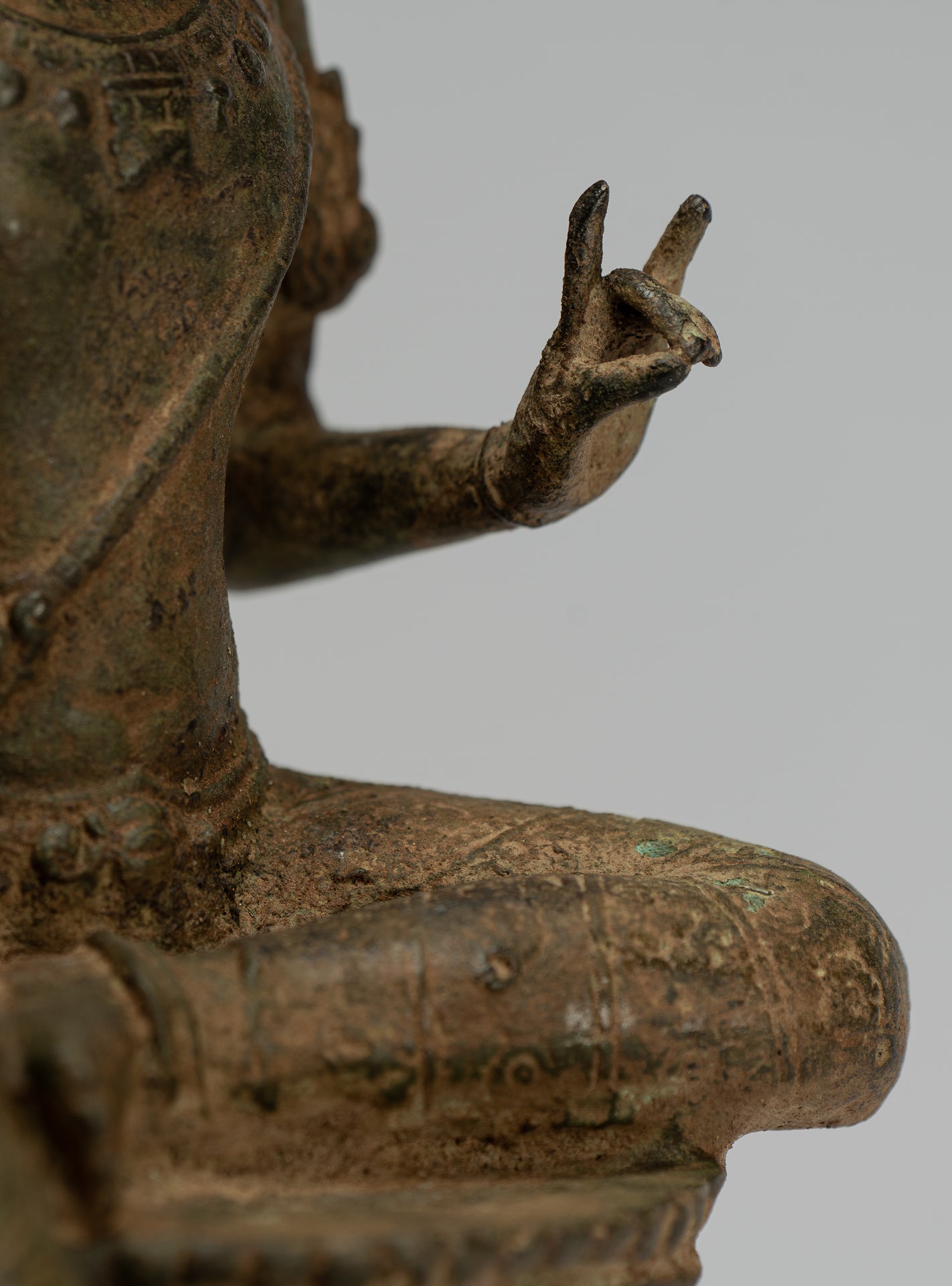 Estatua de Shiva - Estatua de Majapahit Shiva de estilo indonesio antiguo de bronce indonesio - 28 cm/11 "