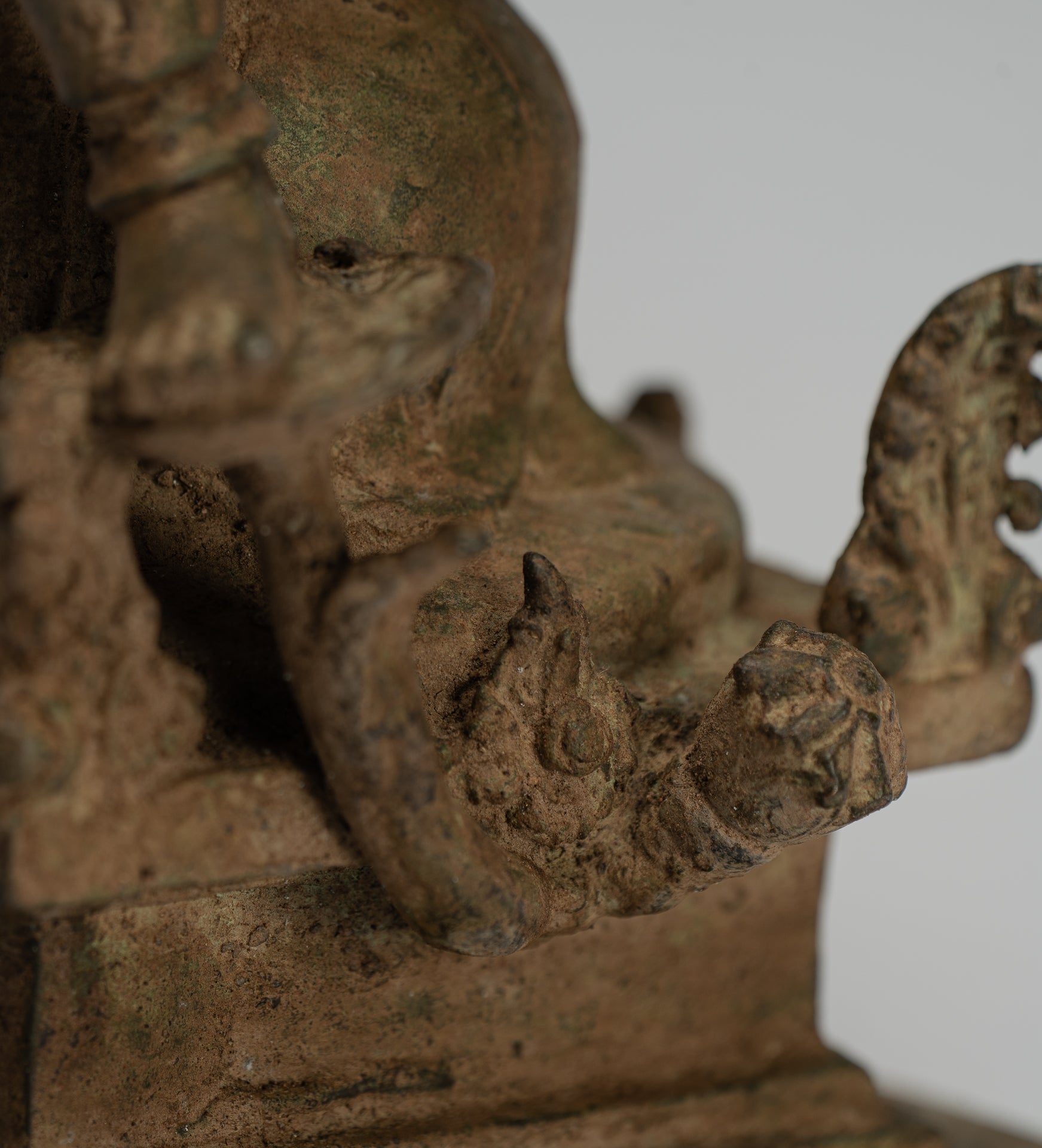 Estatua de Shiva - Estatua de Majapahit Shiva de estilo indonesio antiguo de bronce indonesio - 28 cm/11 "