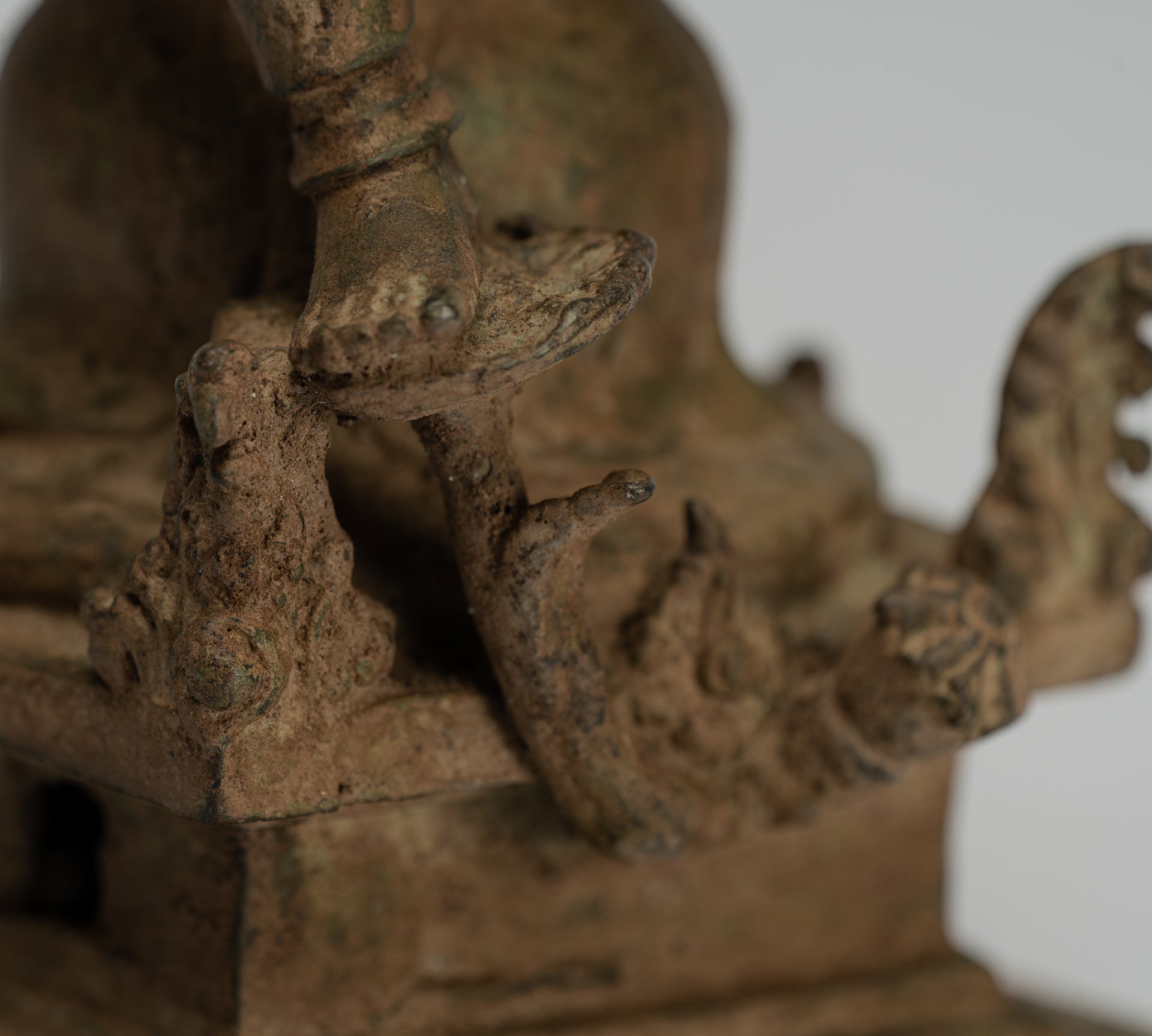 Estatua de Shiva - Estatua de Majapahit Shiva de estilo indonesio antiguo de bronce indonesio - 28 cm/11 "