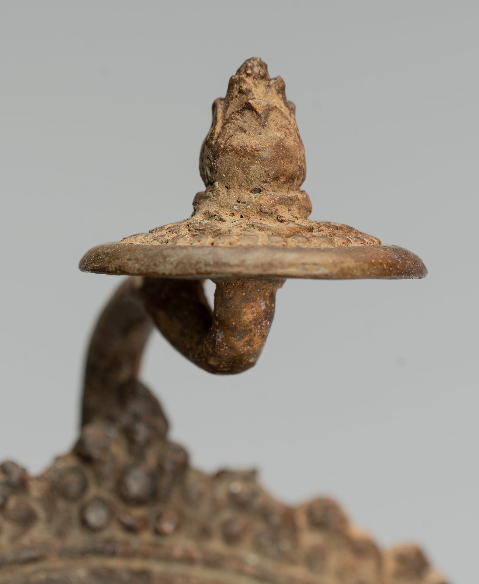 Estatua de Ganesha - Estatua de Ganesha de bronce de estilo javanés antiguo - 33 cm/13 "