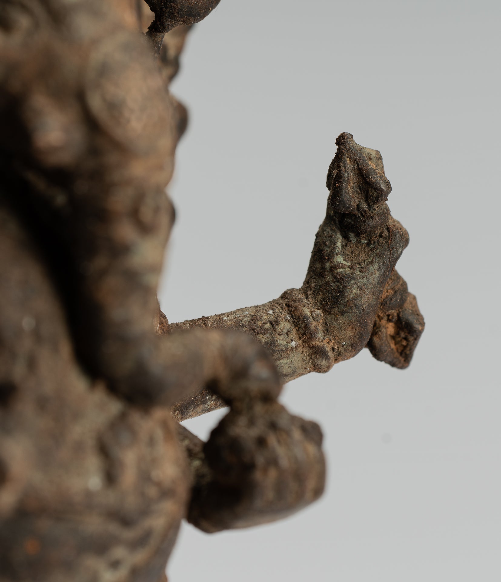 Estatua de Ganesha - Estatua de Ganesha de bronce de estilo javanés antiguo - 33 cm/13 "