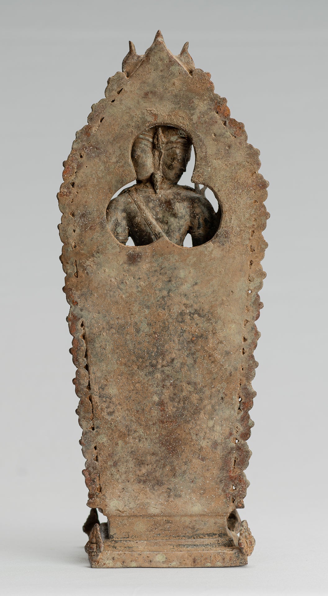 Estatua de Brahma - Estatua de bronce de bronce de bronce de estilo indonesio antiguo - 31 cm/12 "