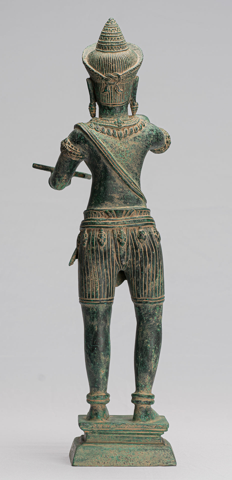 Antique Khmer Style Bronze Angkor Wat Style Estatua Vishnu - 53cm/21 "