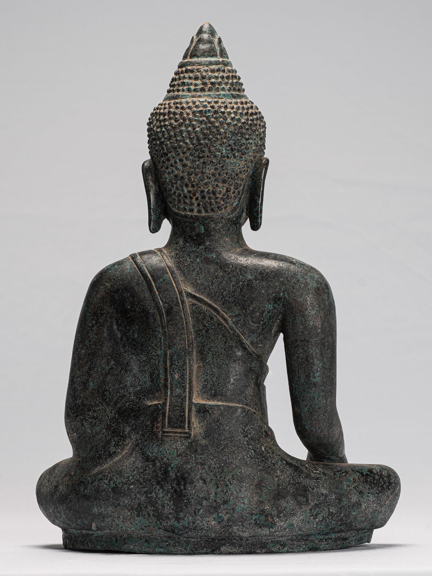 Estatua de Buda - Ilustración de bronce de estilo jemer antiguo Angkor Wat Buddha Statue - 40 cm/16 "