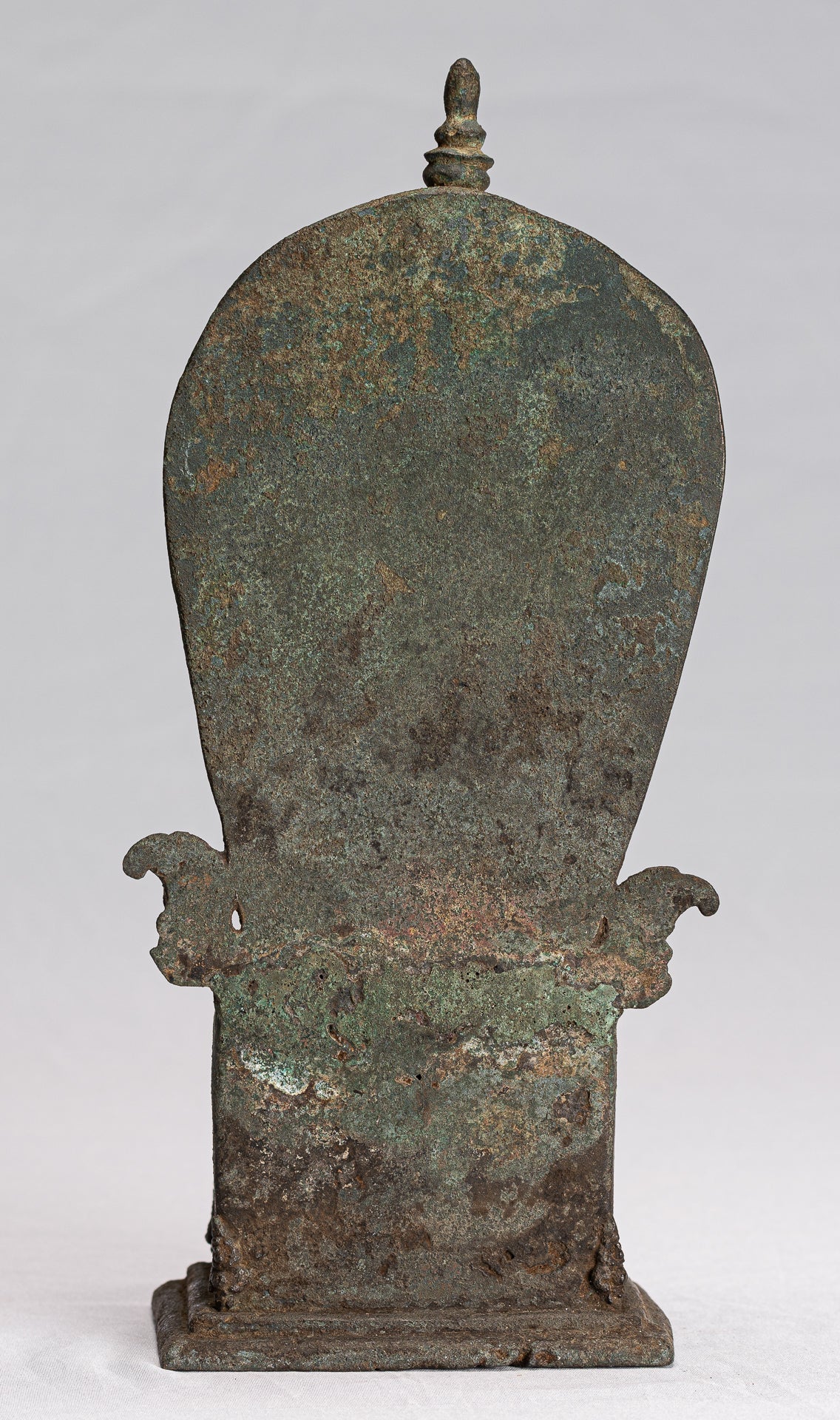 Estatua de Buda - Estilo indonesio antiguo de bronce sentado Javanese Buda - 28 cm/11 "