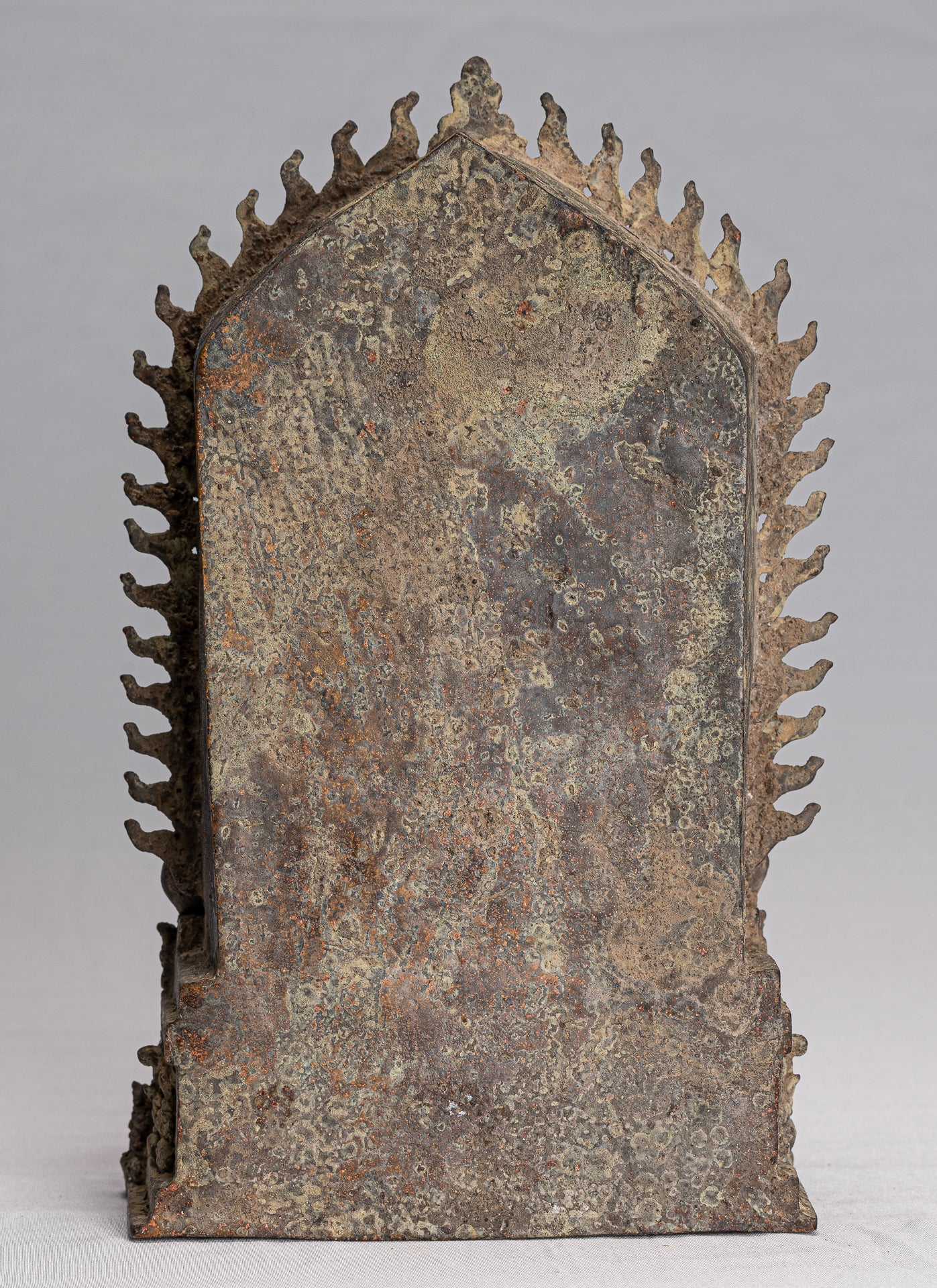 Ganesha Statue. Antike Javanischer Stil Bronze Sitzende Majapahit Ganesha Statue mit 27cm/11"