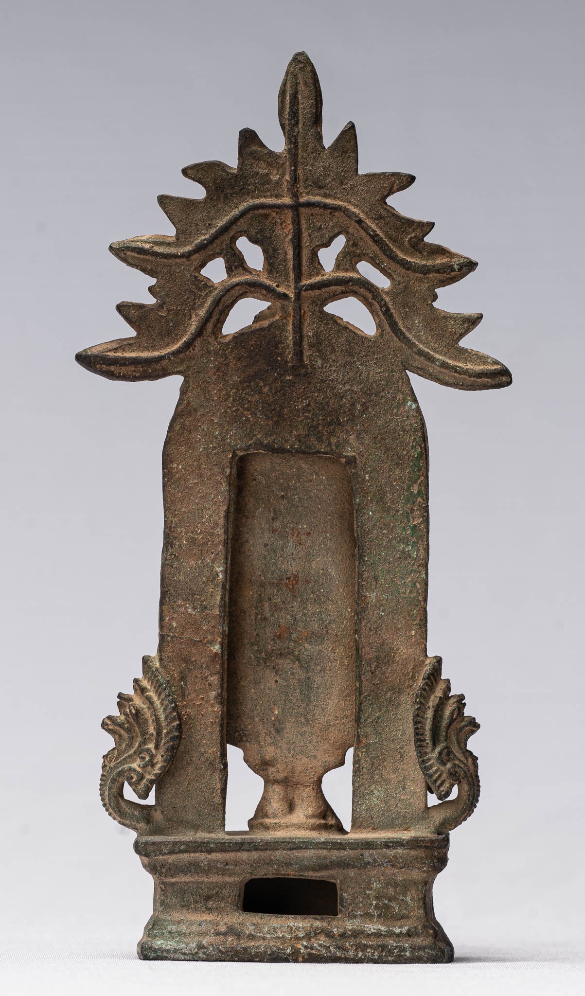 Bouddha - bronze de style khmer antique abhaya protection Bouddha - 16cm / 6 "