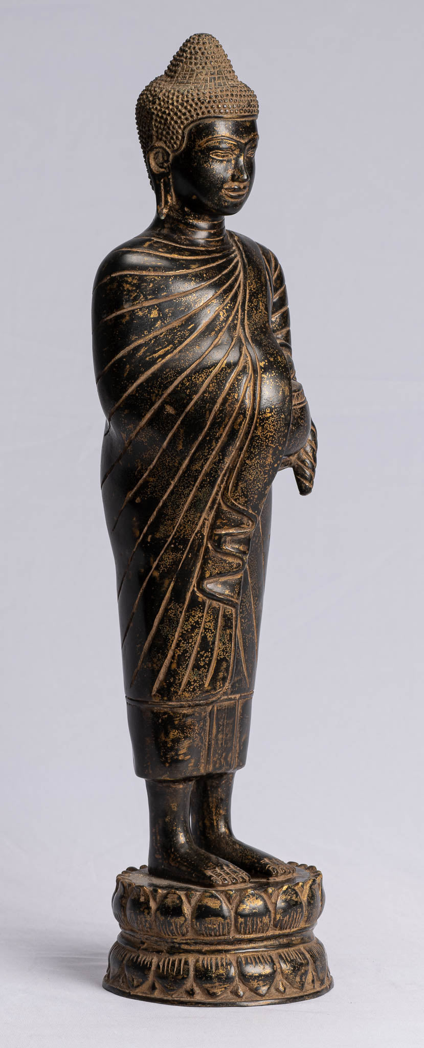 Statue di Buddha - Carità in bronzo in stile tailandese antico e compassione Gautama statua di Buddha - 49 cm/20 "