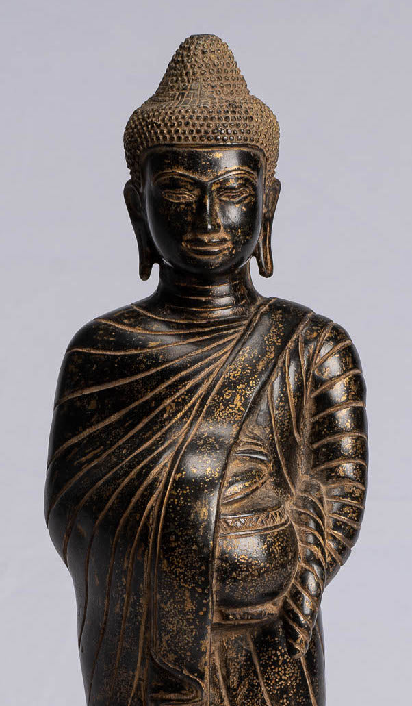 Statue di Buddha - Carità in bronzo in stile tailandese antico e compassione Gautama statua di Buddha - 49 cm/20 "