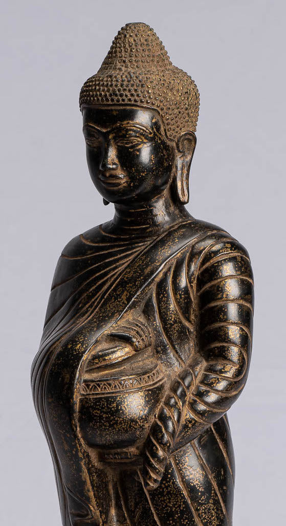 Statue di Buddha - Carità in bronzo in stile tailandese antico e compassione Gautama statua di Buddha - 49 cm/20 "