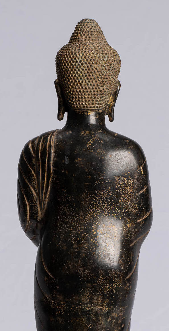 Statue di Buddha - Carità in bronzo in stile tailandese antico e compassione Gautama statua di Buddha - 49 cm/20 "