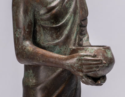 Buddha Statue-Antike Thai Style Bronze Charity & Compassion Gautama Buddha Statue-63cm/25 "